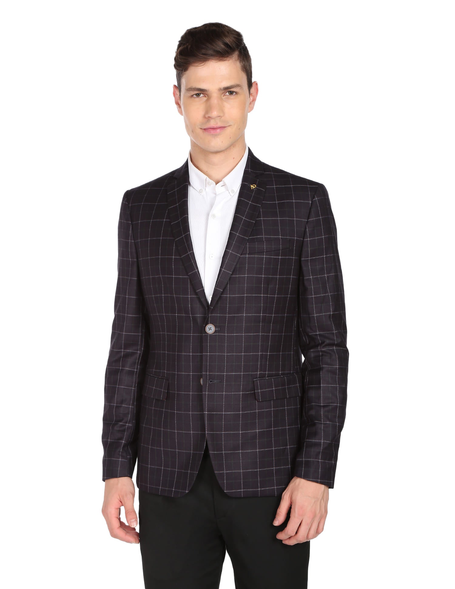 Tartan Check Twill Weave Blazer