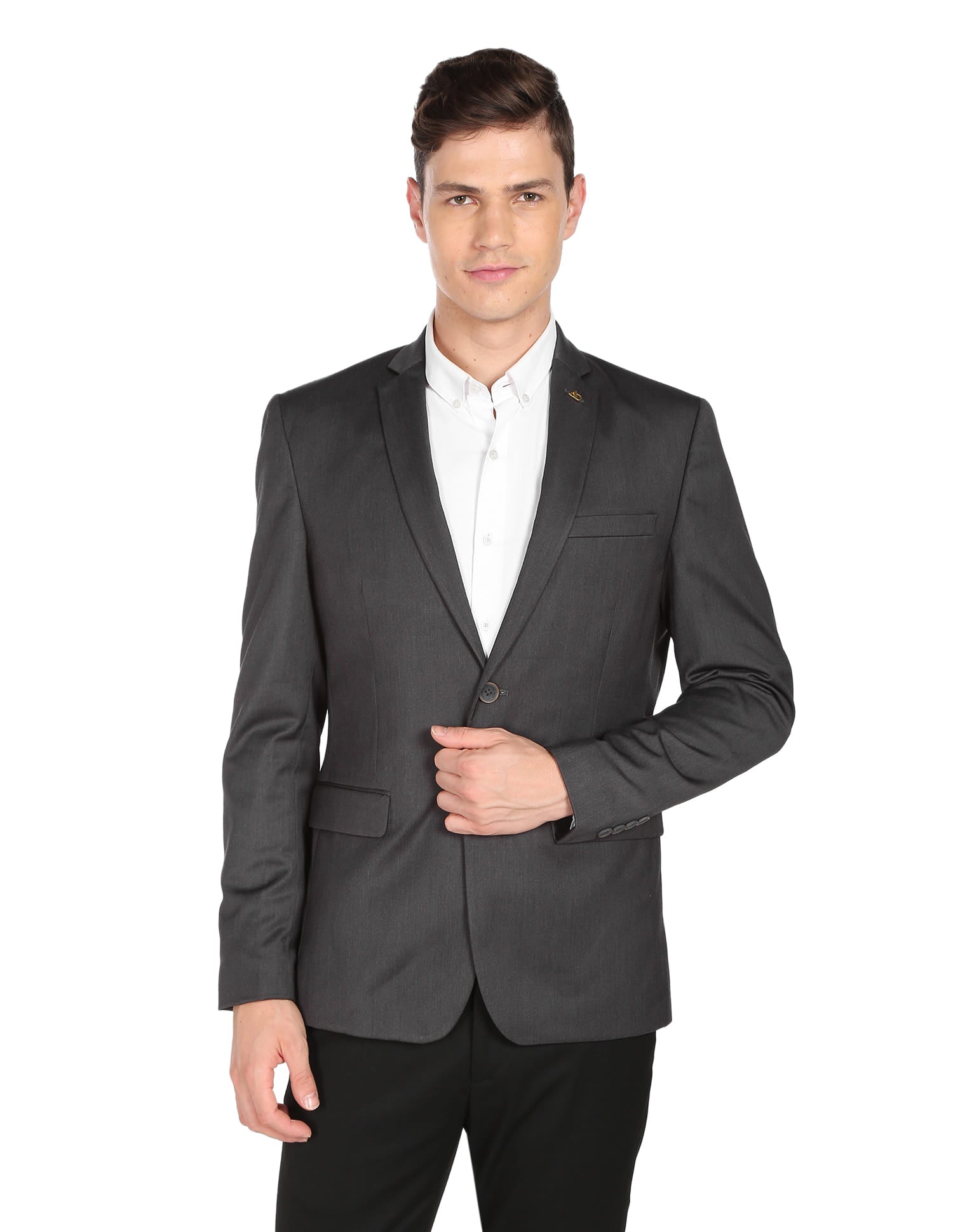 Solid Twill Weave Blazer