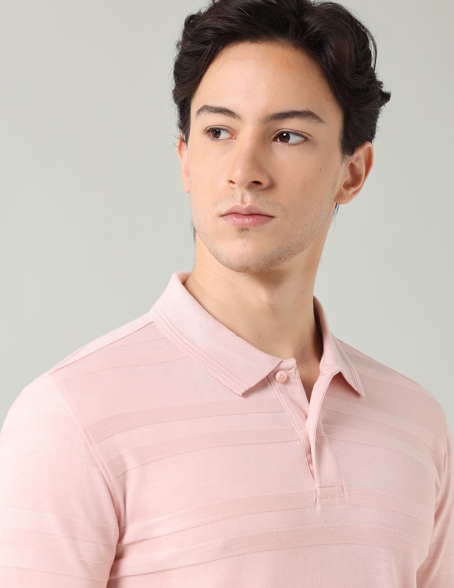 Horizontal Striped Regular Fit Polo Shirt