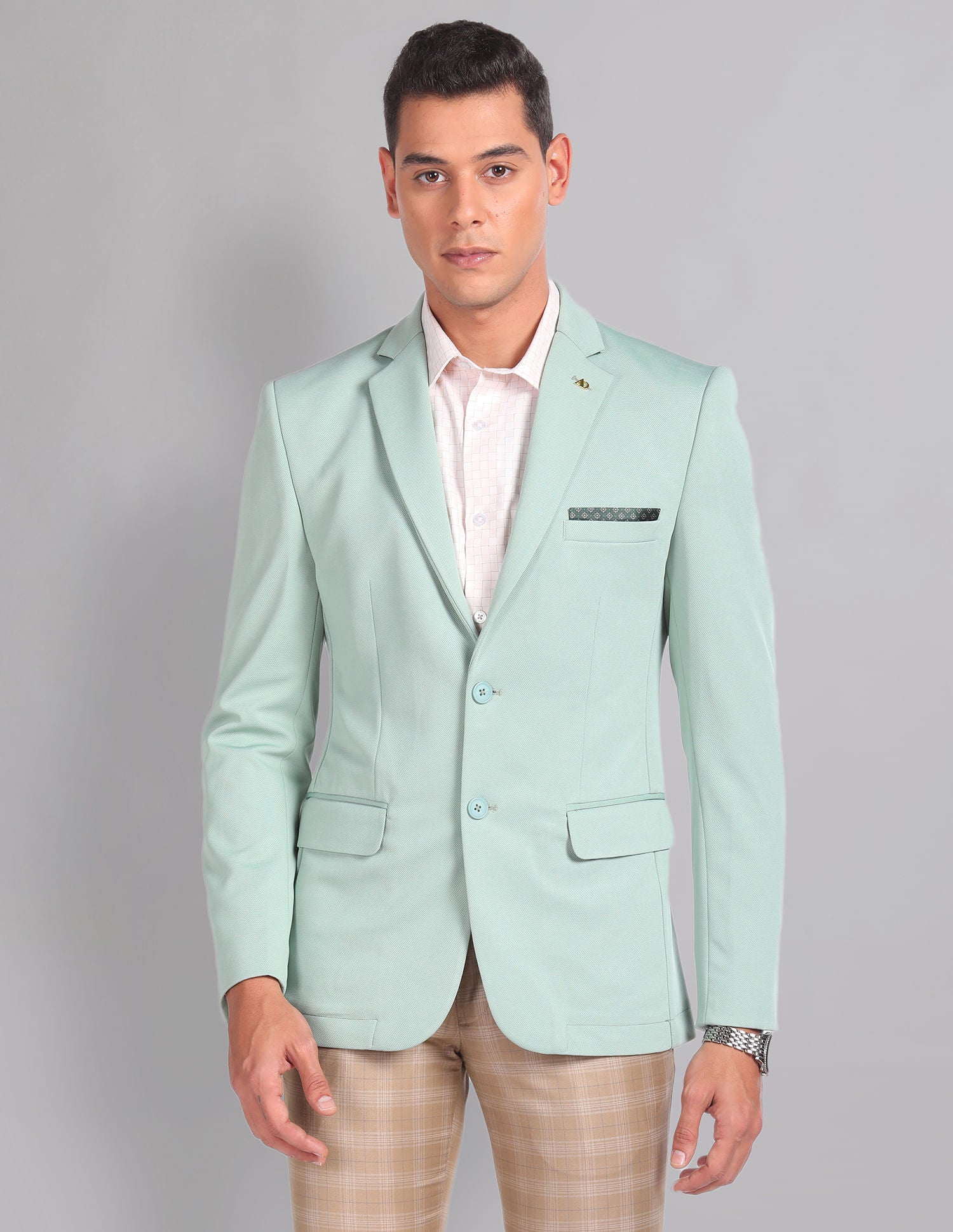 Urban Essential Sartorial Slim Fit Patterned Blazer