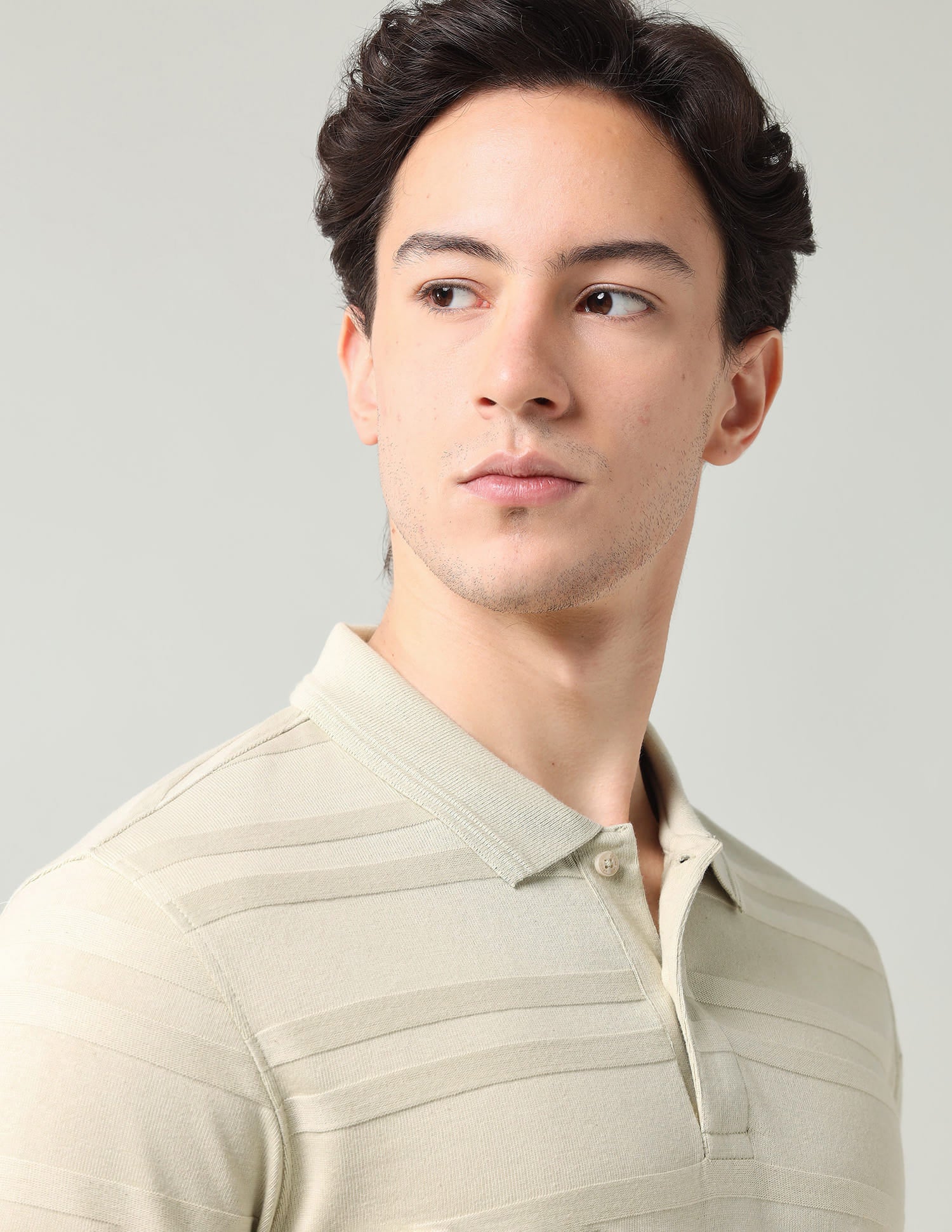 Horizontal Striped Regular Fit Polo Shirt