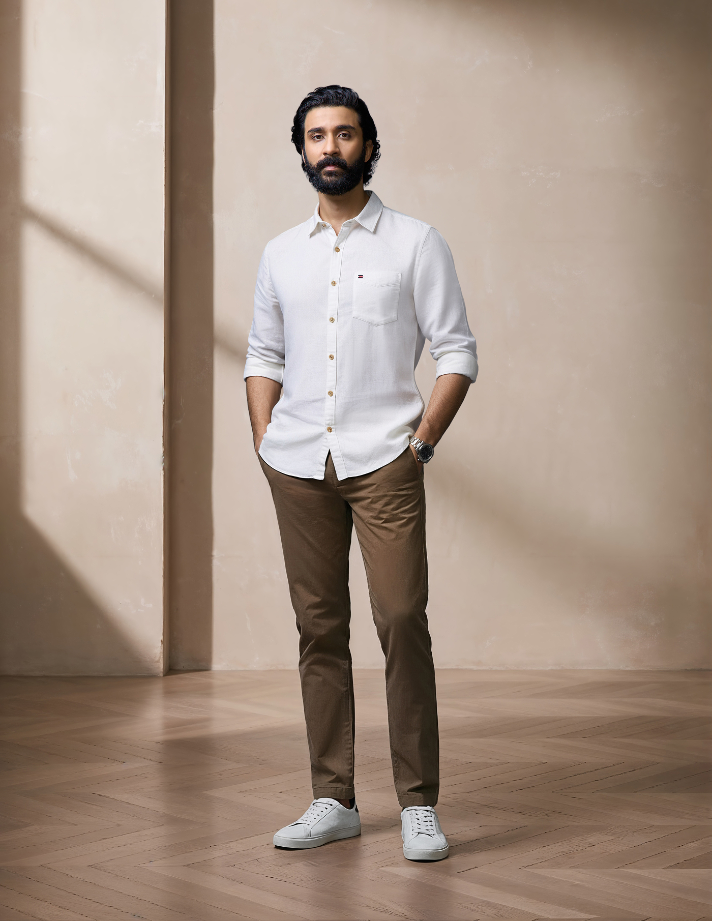 Timeless Essential Cotton Linen Slim Summer Shirt
