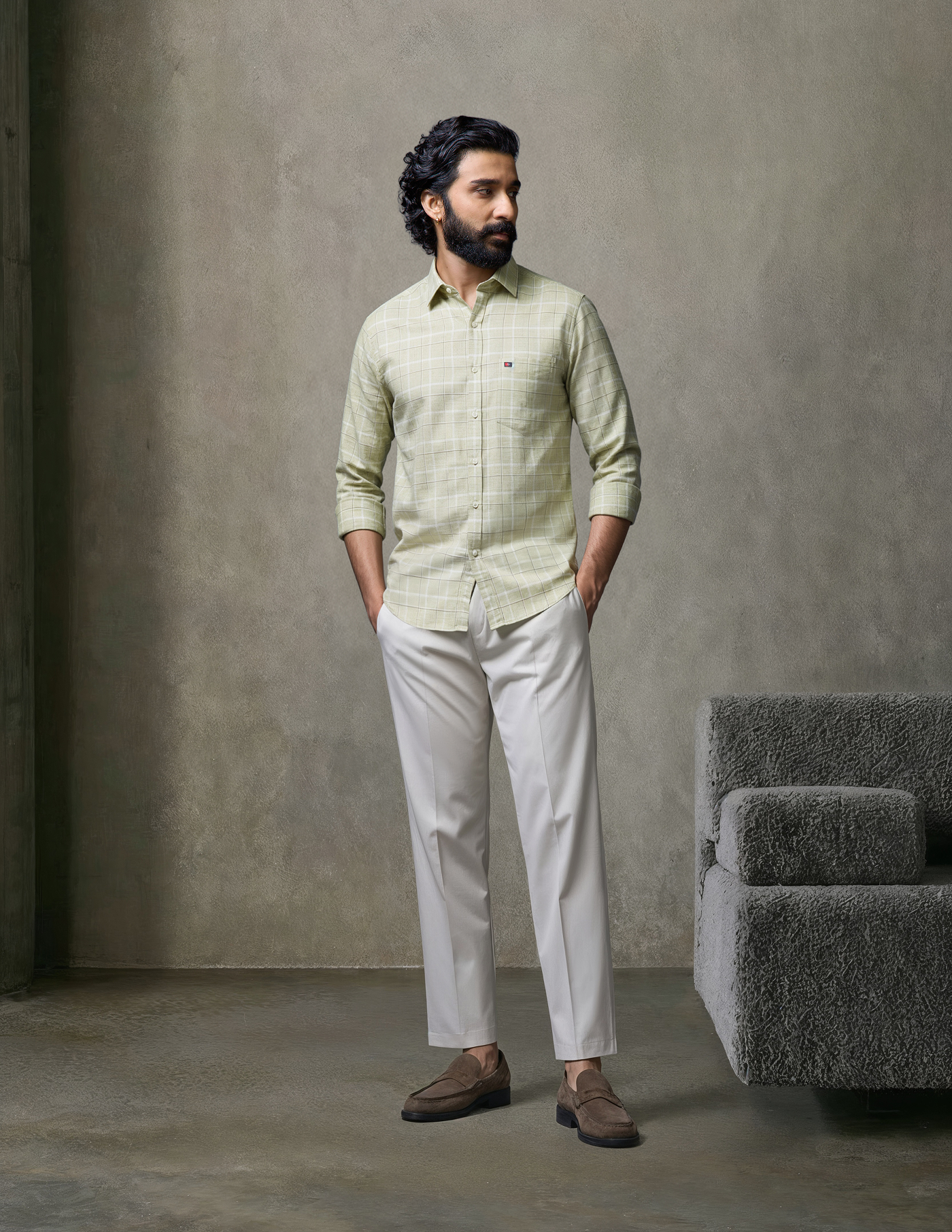 Tartan Check Pure Cotton Summer Shirt