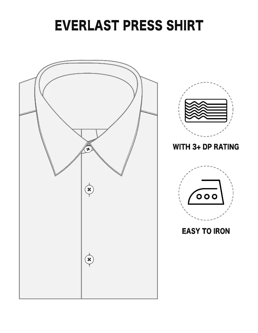 Smart & Solid Dobby Everlast Press Formal Shirt